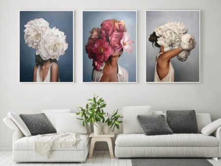 Bouquet Woman Canvas Prints Online now