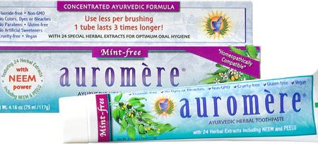 Auromere Ayurvedic Herbal Toothpaste 4.16oz THREE VARIENTS AVAILABLE For Sale