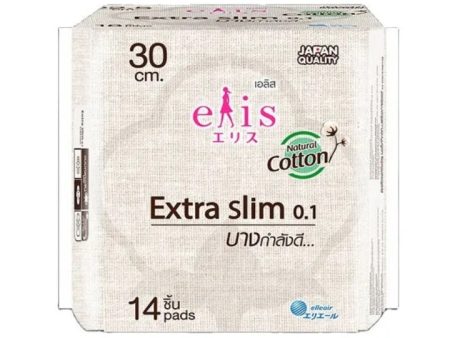 Elis Extra Slim 0.1 Cotton Plus 30cm 14 Pads Fashion