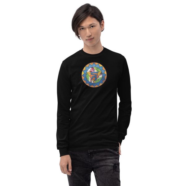 Color Throat-Chakra Long Sleeve Shirt For Cheap