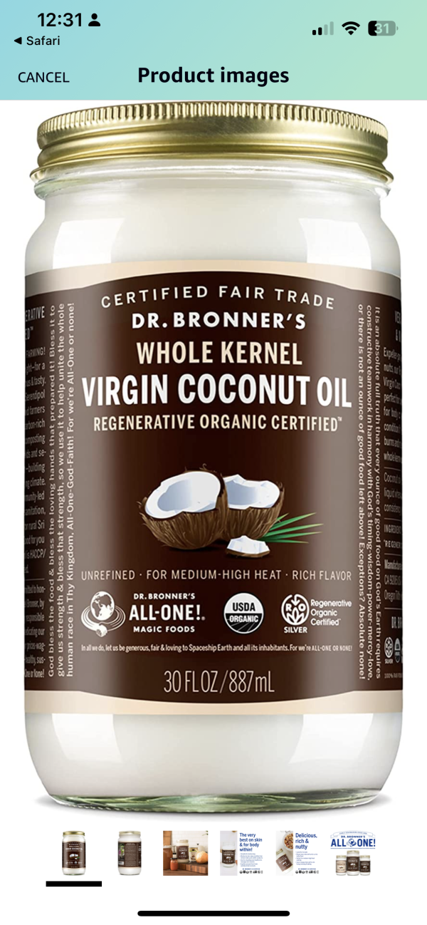 Dr. Bronner’s White Kernel Virgin Coconut Oil Online Sale