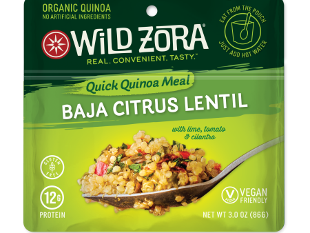 Wild Zora    Quick Quinoa Meal - Baja Citrus with Tomato, Lime & Cilantro 3 oz For Sale