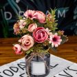 Silk Autumn Tea Rose Bouquet For Cheap