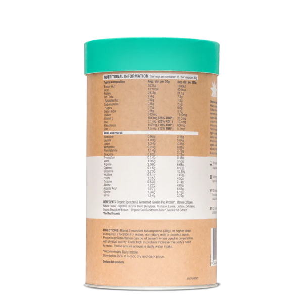 AMAZONIA Raw Protein Collagen Plus Vanilla Maple 450G Online now