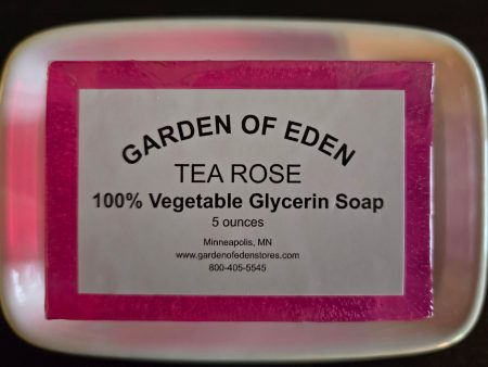 Garden of Eden Glycerin Soap - Tea Rose Bar Hot on Sale