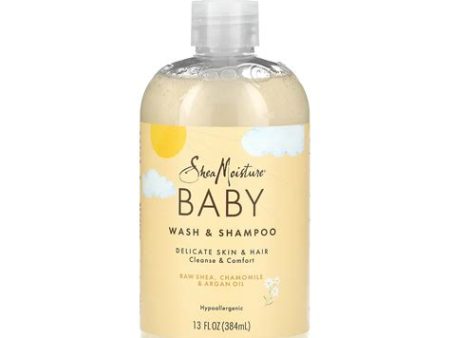 SheaMoisture, Baby Wash & Shampoo, Raw Shea, Chamomile & Argan Oil, 384ML Fashion