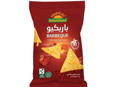 Natureland Tortilla Chips - BBQ 45 G Online Sale