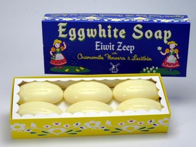 Eiwit Zeep Eggwhite and Chamomile Flower Facial Soap, 52 gm, Box of Six Online now