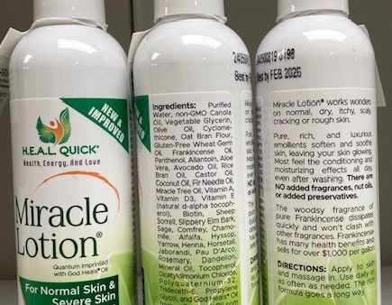 Miracle Lotion H.E.A.L. QUICK® Health, Energy and Love with God Heals® Oil Online now