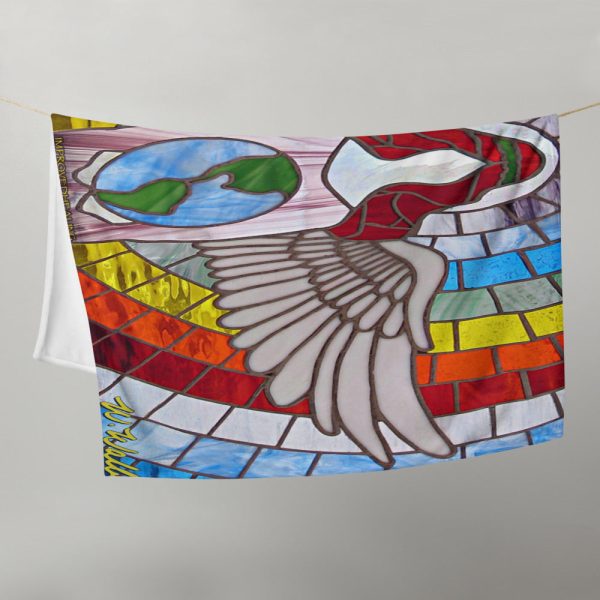 Angel of Healing Throw Blanket - Red Theme For Discount