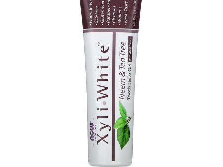 NOW Solutions Xyliwhite Neem & Tea Tree Toothpaste Gel with mint flavour 181G Online Hot Sale