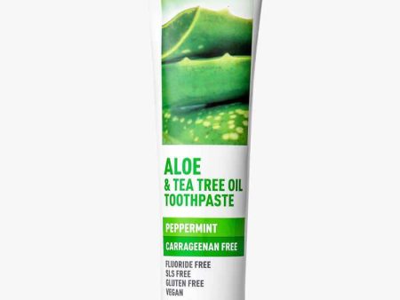 DESERT ESSENCE ALOE & TEA TREE OIL CARRAGEENAN FREE TOOTHPASTE 176G For Sale