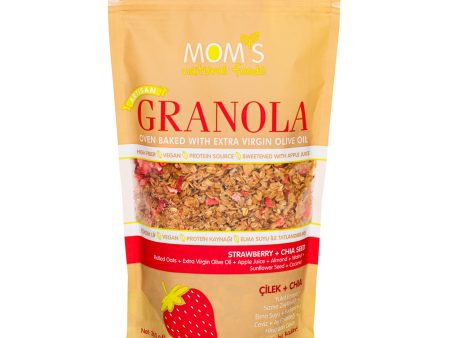 MOM S NATURAL FOODS STRAWBERRY + CHIA SEED GRANOLA 360 G on Sale