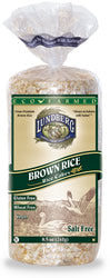 Rice Cakes, Brown, Unsalted, 12 x 8 ozs. by Lundberg Online