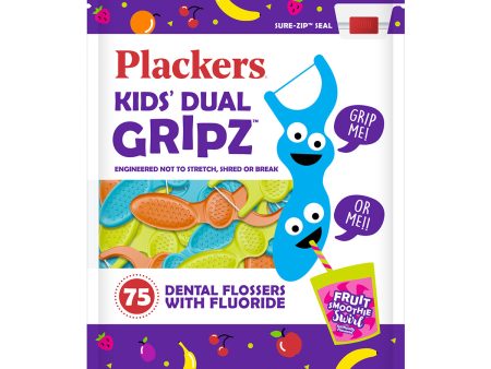 Plackers Kids Dental Flossers with Fluoride 75 PCS Cheap