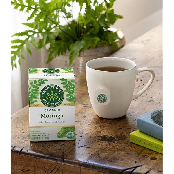 Traditional Medicinals Organic Moringa Leaf with Spearmint & Sage 24G For Cheap