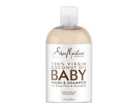 Shea Moisture 100% Virgin Coconut Oil Baby Wash & Shampoo 384 ML Online Hot Sale