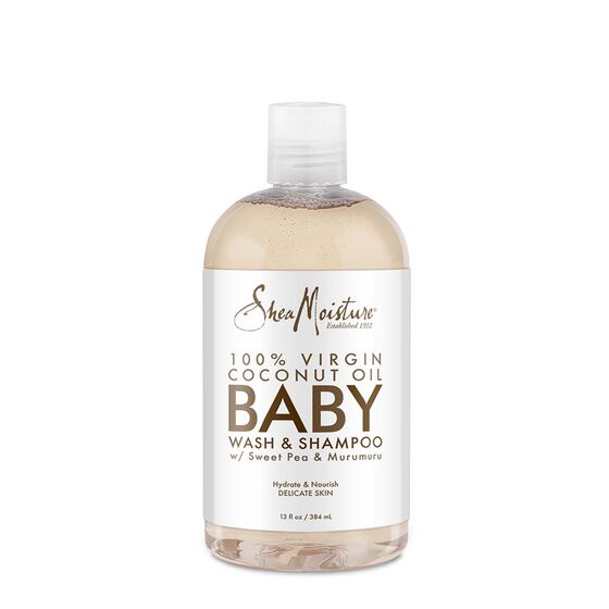 Shea Moisture 100% Virgin Coconut Oil Baby Wash & Shampoo 384 ML Online Hot Sale