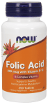 Folic Acid 800mcg + B-12 25mcg - Vegetarian 250 Tablets Hot on Sale