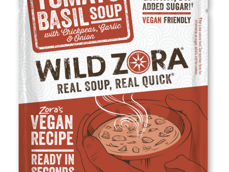 Wild Zora    Instant Soup Tomato Basil with Chickpeas, Garlic & Onion 0.5 oz Online Hot Sale