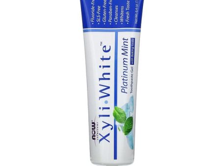 NOW Solutions Xyliwhite Platinum Mint Toothpaste Gel with Baking Soda 181G Supply