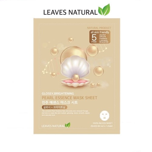 Leaves Natural Pearl Essence Mask Glossy Brightening Online now