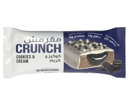 BootyBar Crunch Protein Bar   No Added Sugar Cookies & Cream Flavor (60g) Online Hot Sale