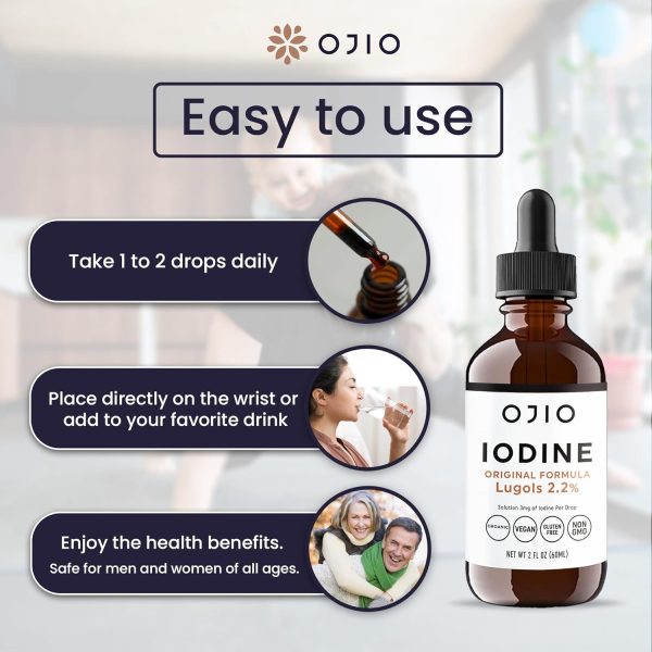 Ojio, Iodine, Lugol s Solution 2% 60 ml Cheap