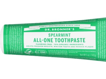 Dr. Bronner s Spearmint All-One Toothpaste 5 oz. Online now