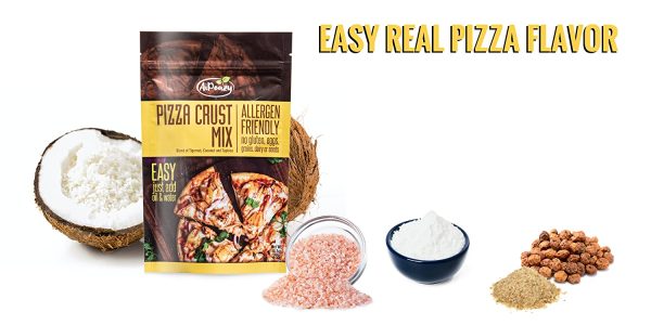 AiPeazy    Pizza Crust Mix - With Tigernut Flour 10.3 oz Supply