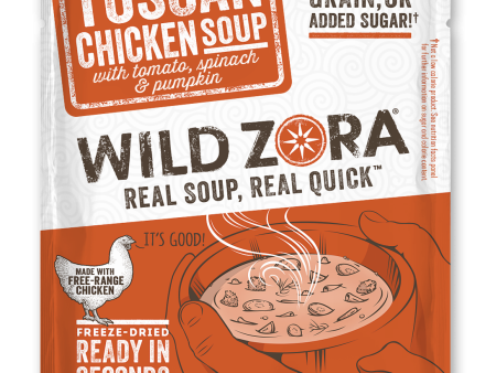 Wild Zora    Instant Soup Tuscan Chicken with Tomato, Spinach, & Pumpkin 0.5 oz Hot on Sale