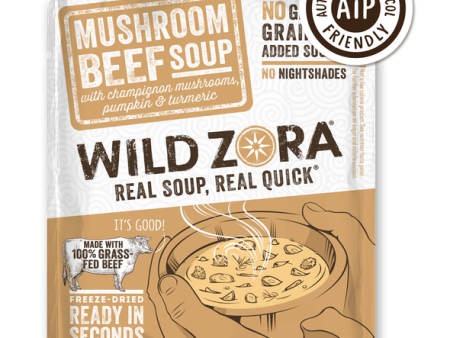 Wild Zora    Instant Soup Mushroom Beef with Mushrooms, Pumpkin & Turmeric 0.5 oz For Cheap