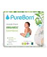 PureBorn Organic Natural Bamboo Baby Disposable Size 4 Diapers Nappy |Value Pack| from 07 to 12 Kg | 24 Pcs | Supply