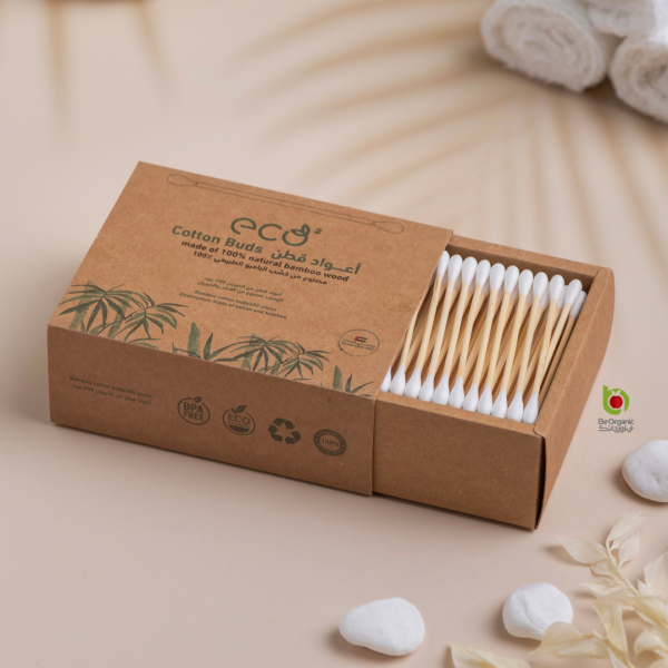 ECO2 - Biodegradable Natural Bamboo Cotton Buds Online