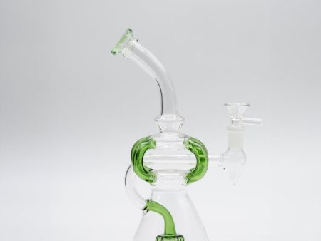 9.5  Glass Water Pipe Recycler Bong - LNX338 Sale