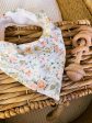 Floral Cotton Bandana Bib on Sale