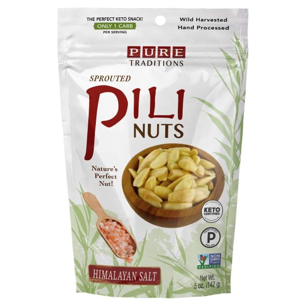 Pure Traditions    Sprouted Pili Nuts, Himalayan Salt Sale