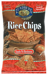 Rice Chips, Santa Fe Barbeque, 12 x 6 ozs. by Lundberg Supply