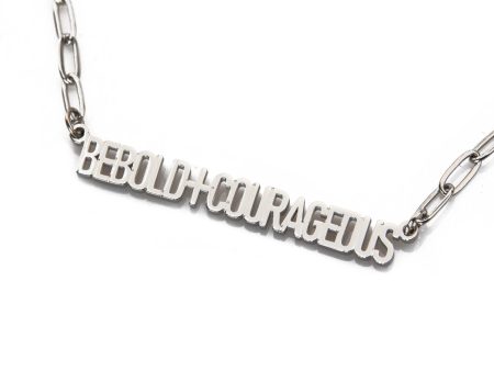 Be Bold and Courageous Necklace For Cheap