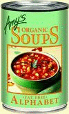 Alphabet Soup, Organic, 12 x 14.1 ozs. by Amy s For Discount