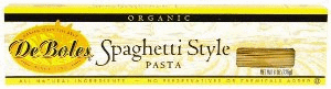 Thin Spaghetti, Organic, 12 x 8 ozs. by DeBoles For Sale