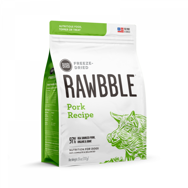 BIXBI Rawbble Freeze Dried Pork on Sale