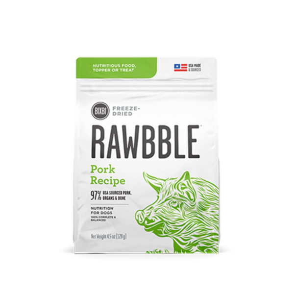 BIXBI Rawbble Freeze Dried Pork on Sale