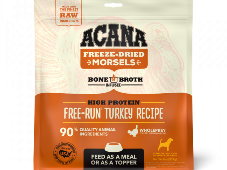 ACANA Freeze Dried Dog Food & Topper, Grain Free, High Protein,  Fresh & Raw Animal Ingredients, Free-Run Turkey Recipe, Morsels Sale