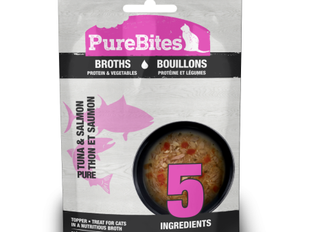 PureBites Broths Cat Treat Topper Tuna, Salmon & Vegetables Online Sale