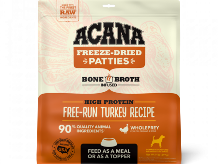 ACANA Freeze Dried Dog Food & Topper, Grain Free, High Protein,  Fresh & Raw Animal Ingredients, Free-Run Turkey Recipe, Patties For Discount