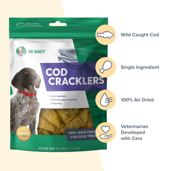 Dr. Marty Cod Cracklers Dog Treat Fashion