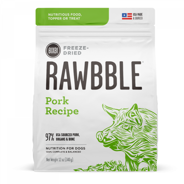 BIXBI Rawbble Freeze Dried Pork on Sale